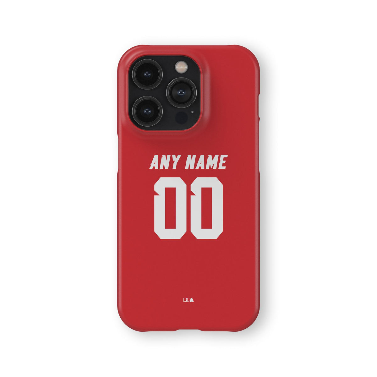 Phone case with the Iran 2026 Away football shirt design by RIPA Football