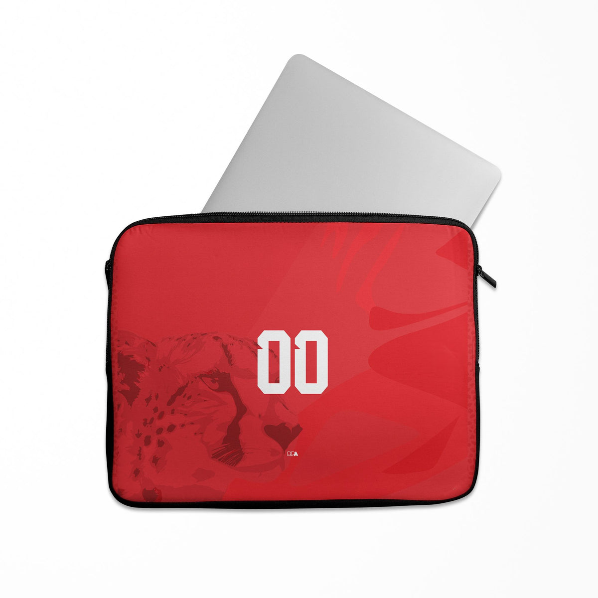 Laptop sleeve with the Iran 2026 Away football shirt design by RIPA Football