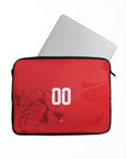 Laptop sleeve with the Iran 2026 Away football shirt design by RIPA Football