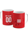 Mug with the Iran 2026 Away football shirt design by RIPA Football