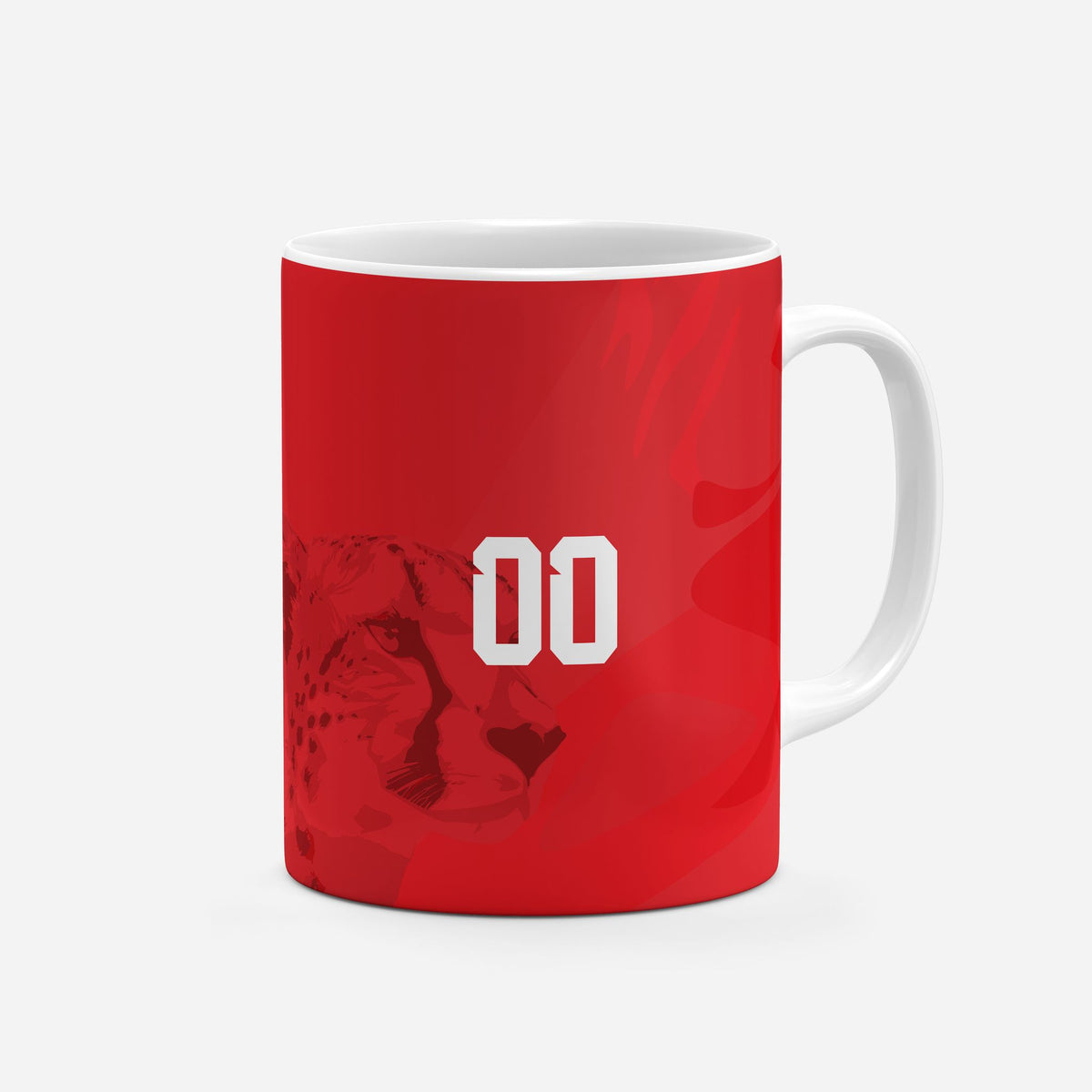 Mug with the Iran 2026 Away football shirt design by RIPA Football