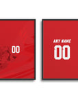 Print with the Iran 2026 Away football shirt design by RIPA Football