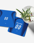 Coaster with the Italy 2006 Home football shirt design by RIPA Football
