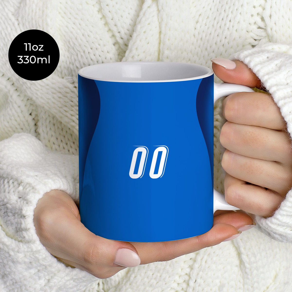 Mug with the Italy 2006 Home football shirt design by RIPA Football
