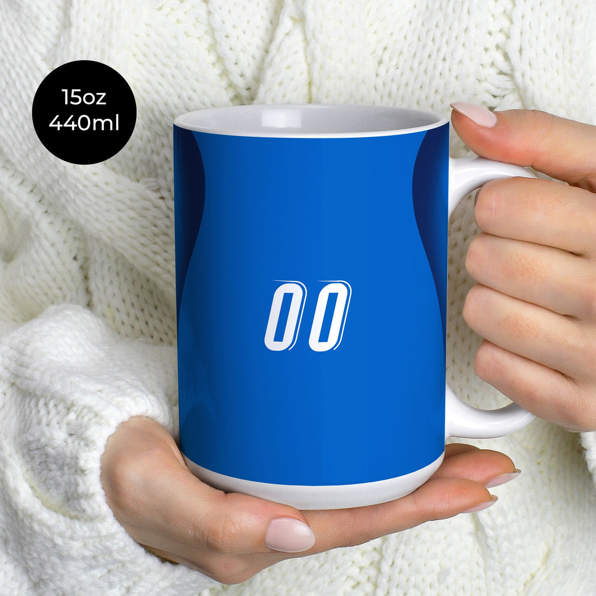 Mug with the Italy 2006 Home football shirt design by RIPA Football