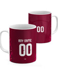 Mug with the Italy 2026 Goalkeeper football shirt design by RIPA Football