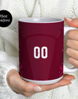 Mug with the Italy 2026 Goalkeeper football shirt design by RIPA Football