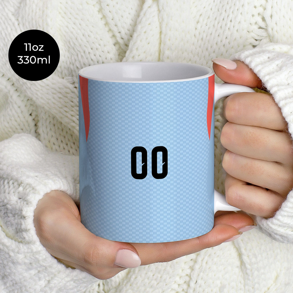 Mug with the Japan 2026 Training football shirt design by RIPA Football