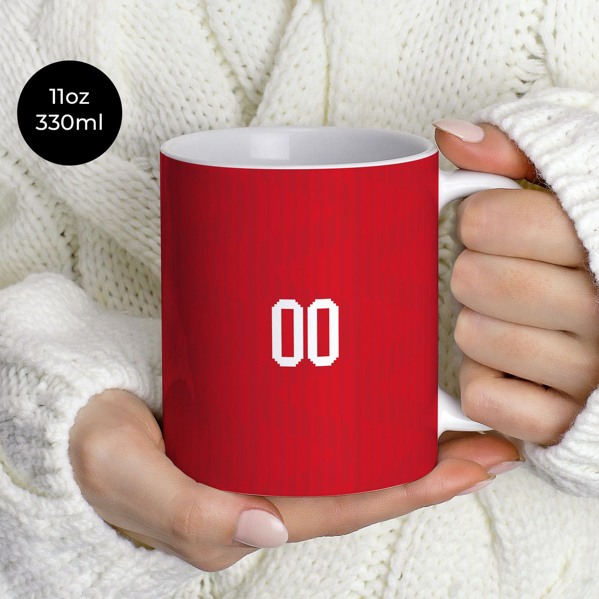 Mug with the Jordan 2026 Away football shirt design by RIPA Football