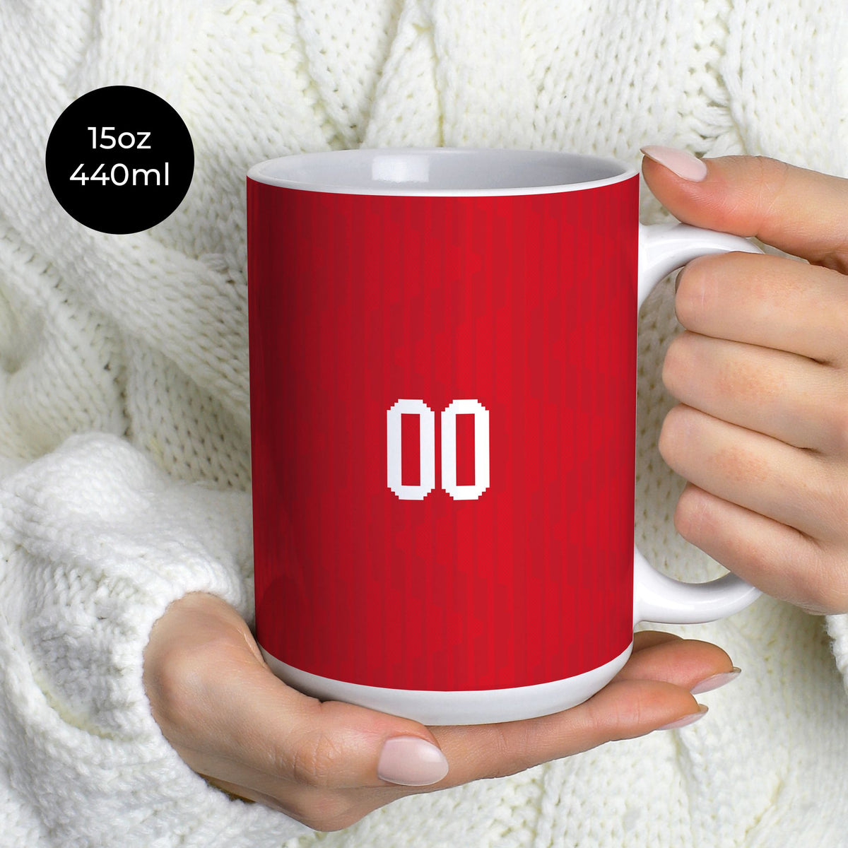 Mug with the Jordan 2026 Away football shirt design by RIPA Football