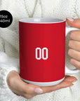 Mug with the Jordan 2026 Away football shirt design by RIPA Football