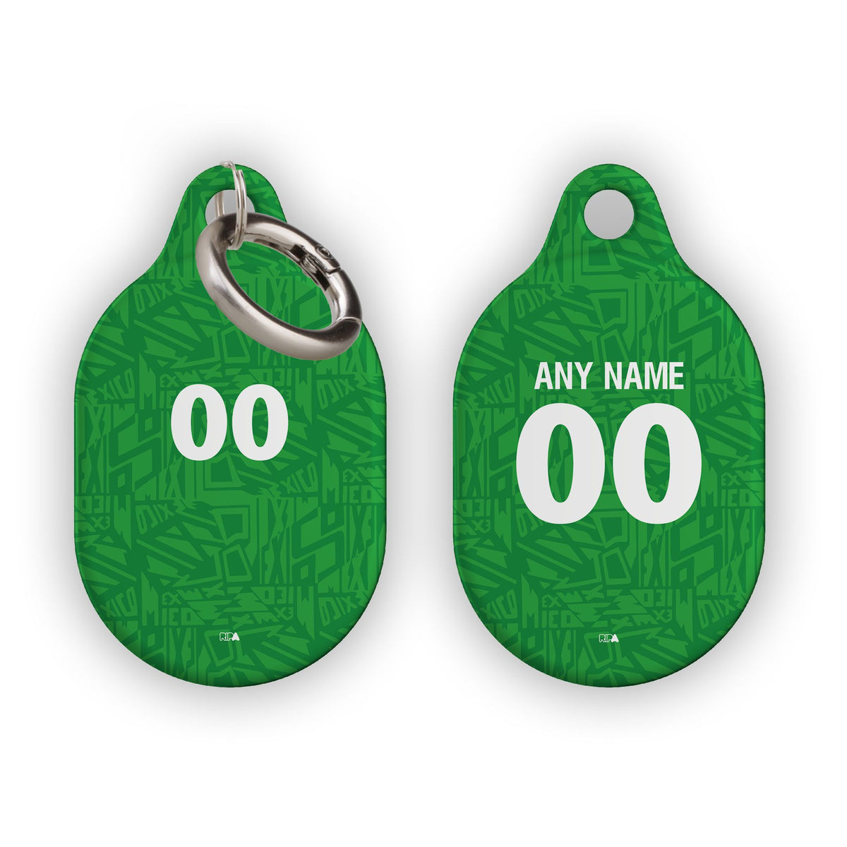 AirTag holder with the Mexico 1994 Home football shirt design by RIPA Football