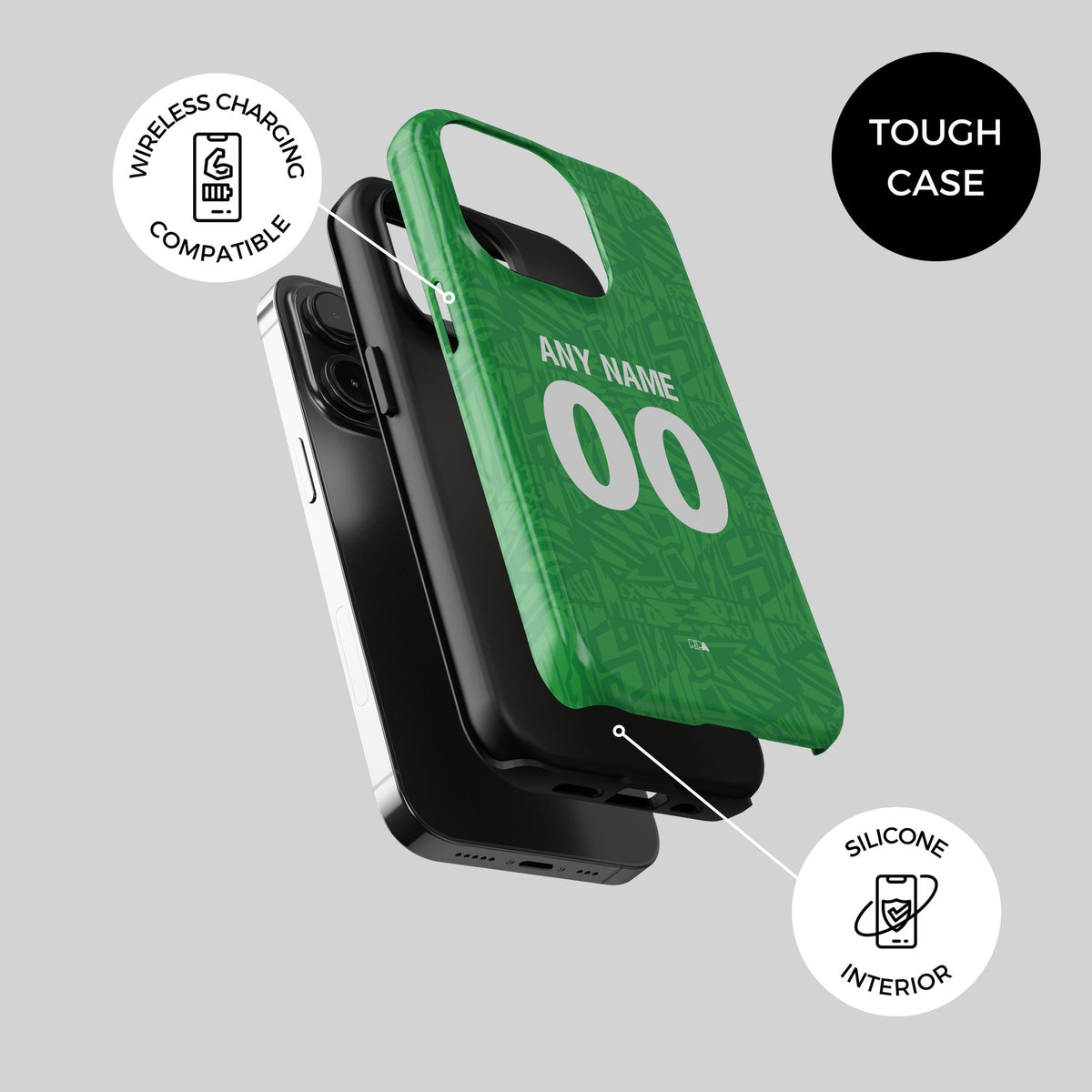 Phone case with the Mexico 1994 Home football shirt design by RIPA Football