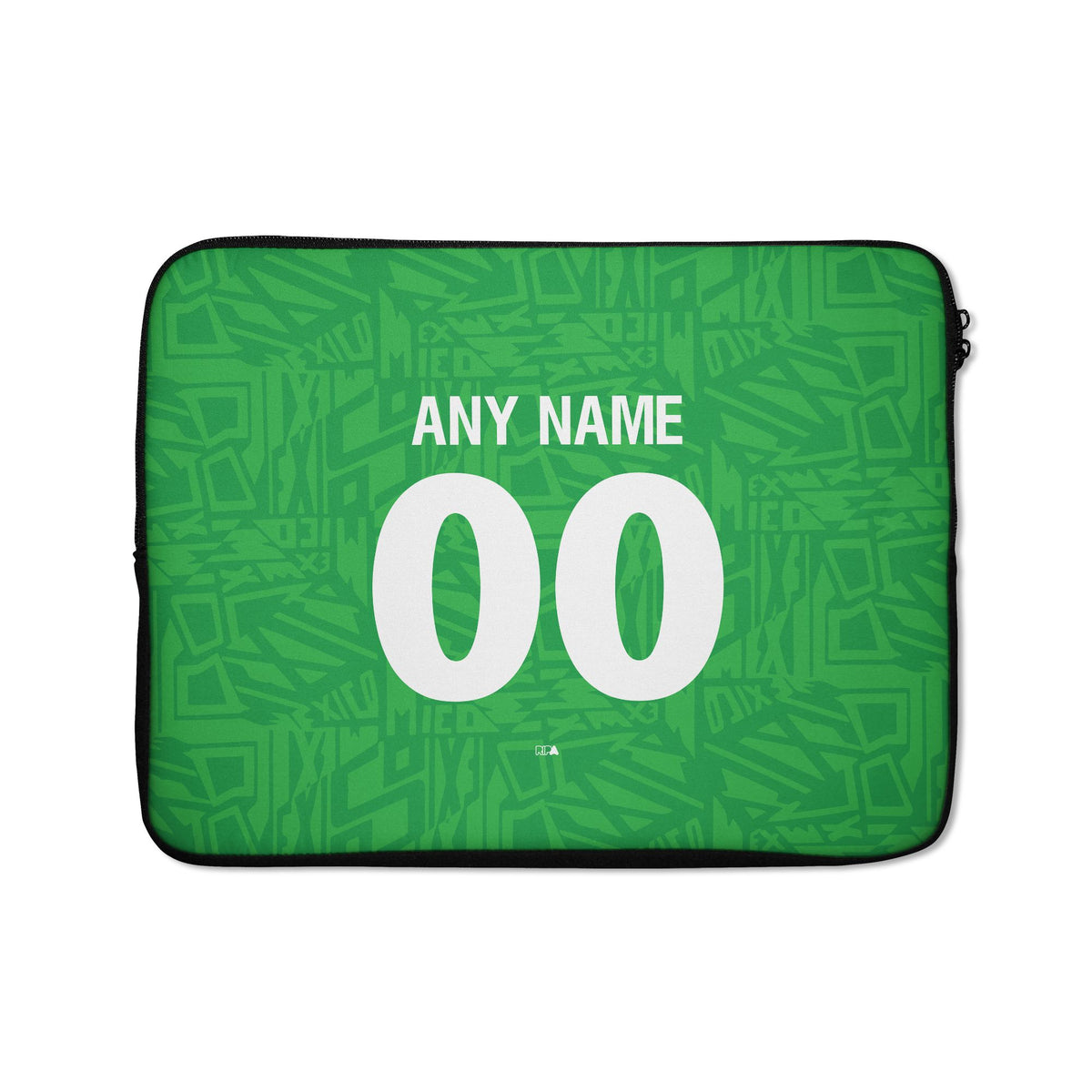 Laptop sleeve with the Mexico 1994 Home football shirt design by RIPA Football