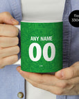Mug with the Mexico 1994 Home football shirt design by RIPA Football