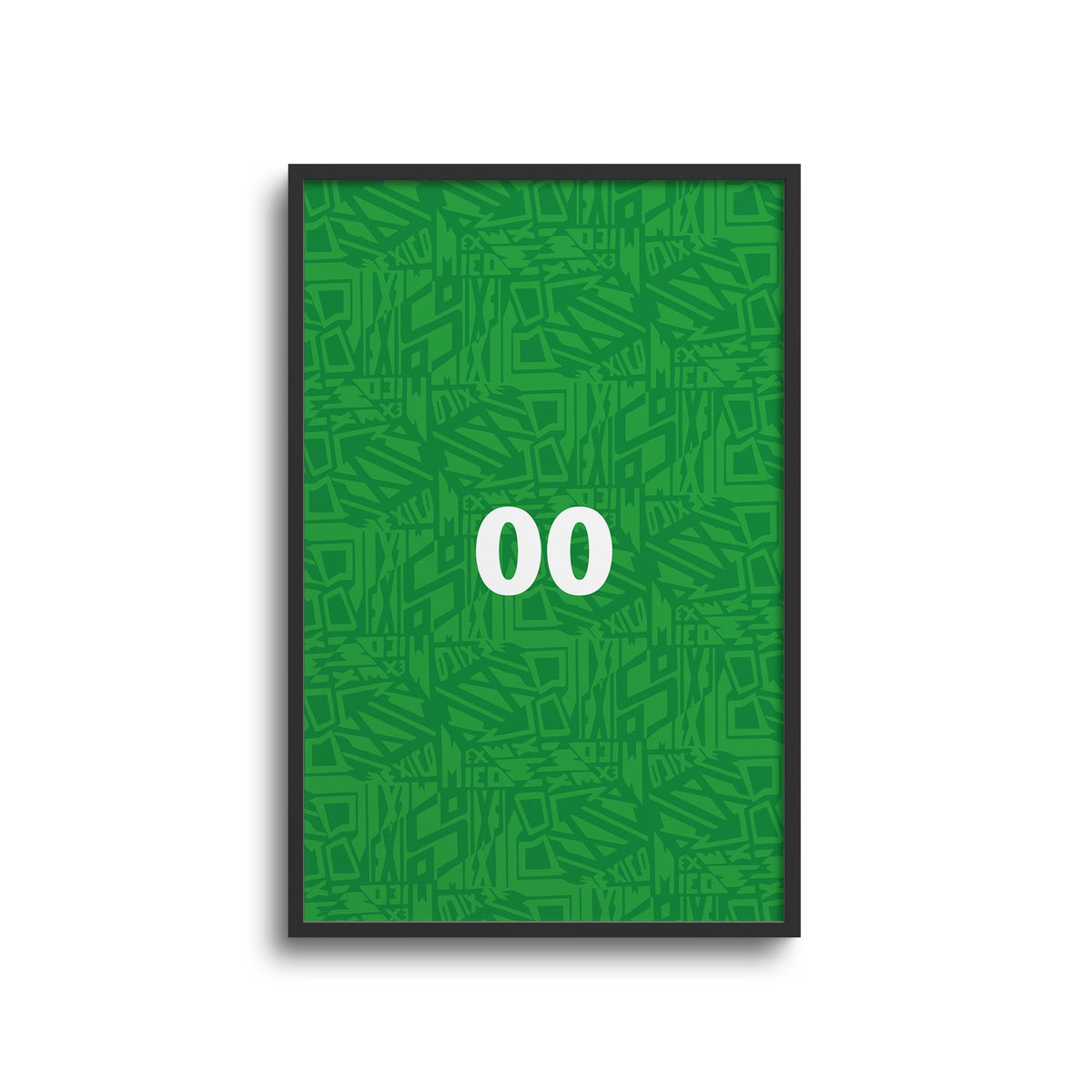 Print with the Mexico 1994 Home football shirt design by RIPA Football