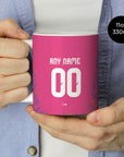 Mug with the Mexico 2026 Goalkeeper football shirt design by RIPA Football