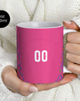 Mug with the Mexico 2026 Goalkeeper football shirt design by RIPA Football