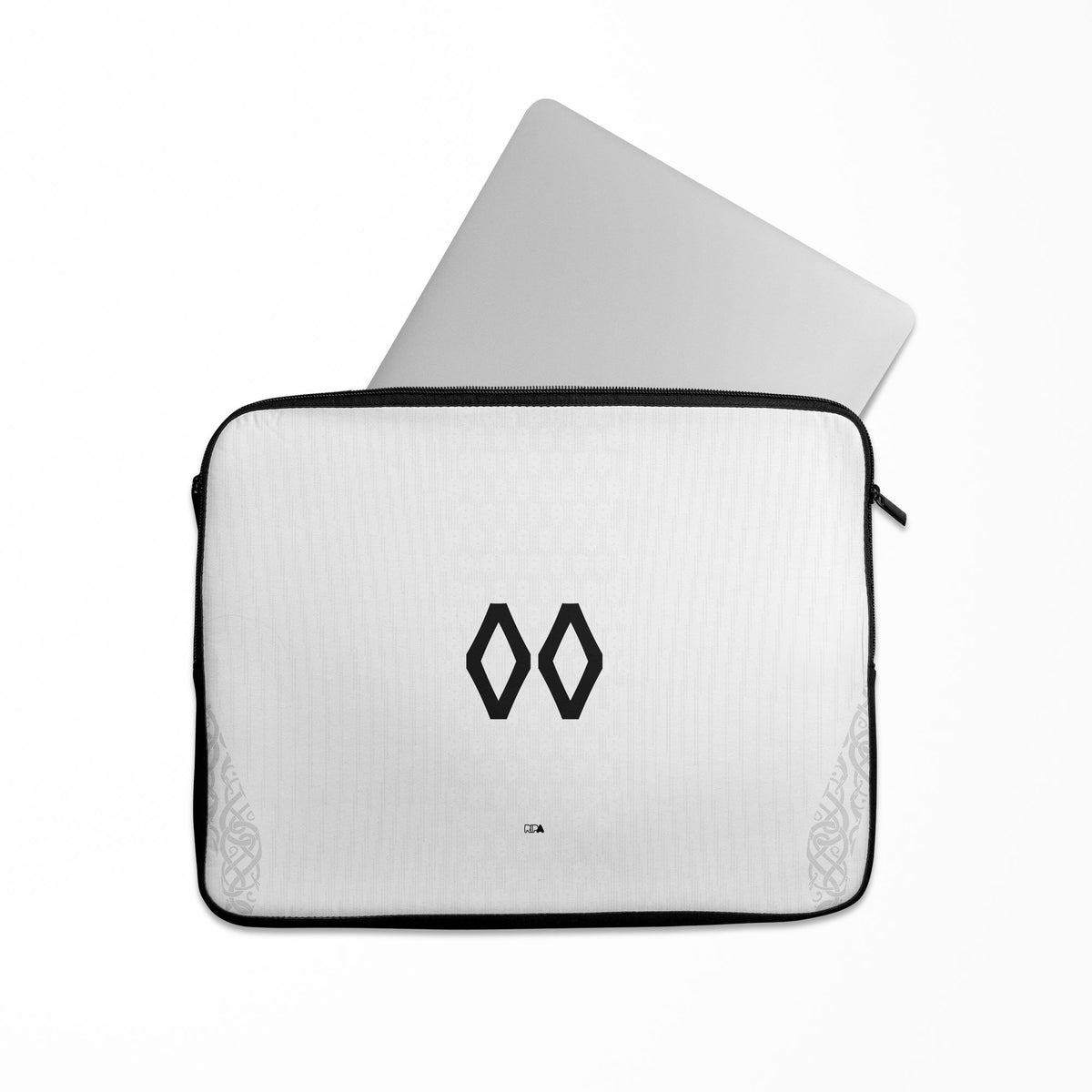 Laptop sleeve with the Norway 2026 Third football shirt design by RIPA Football