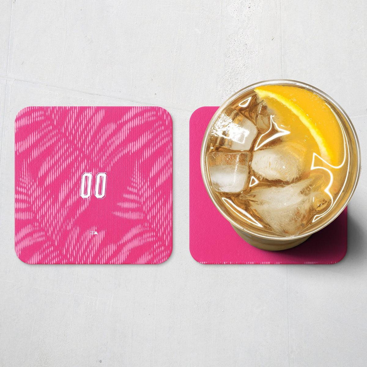 Coaster with the New Zealand 2026 Goalkeeper football shirt design by RIPA Football