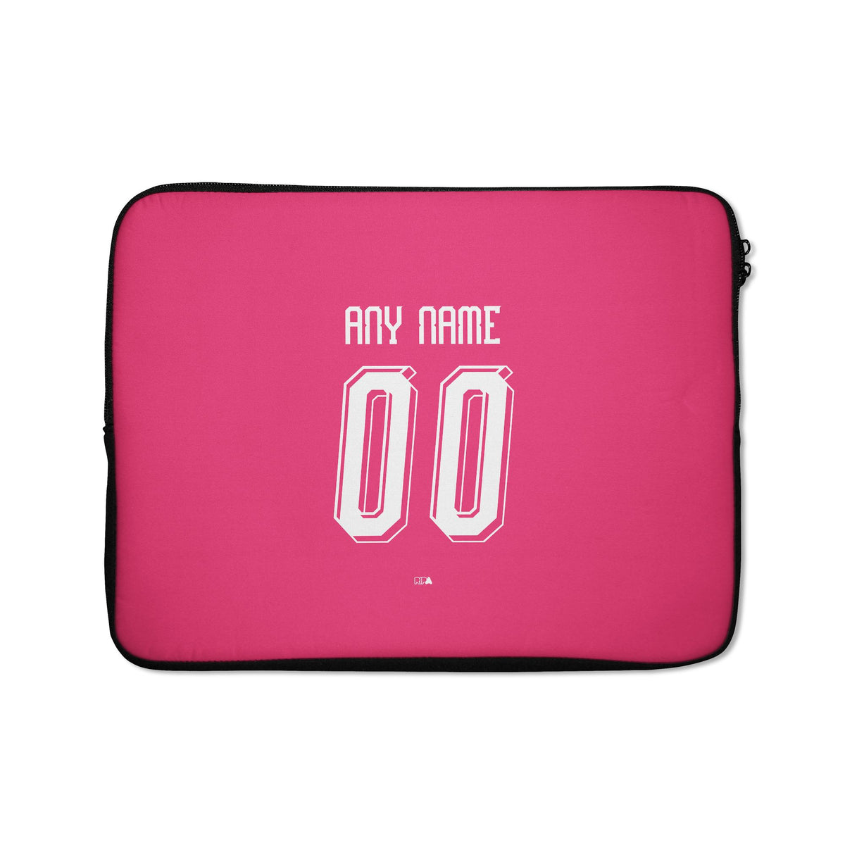 Laptop sleeve with the New Zealand 2026 Goalkeeper football shirt design by RIPA Football