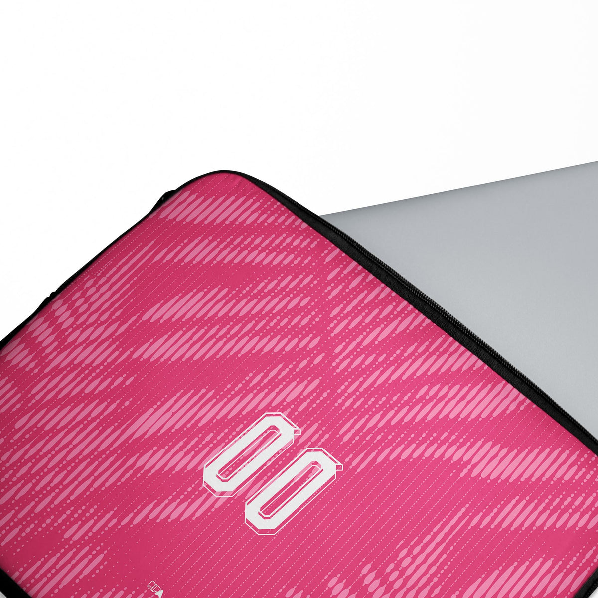 Laptop sleeve with the New Zealand 2026 Goalkeeper football shirt design by RIPA Football