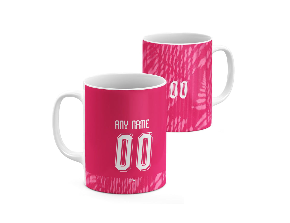 Mug with the New Zealand 2026 Goalkeeper football shirt design by RIPA Football