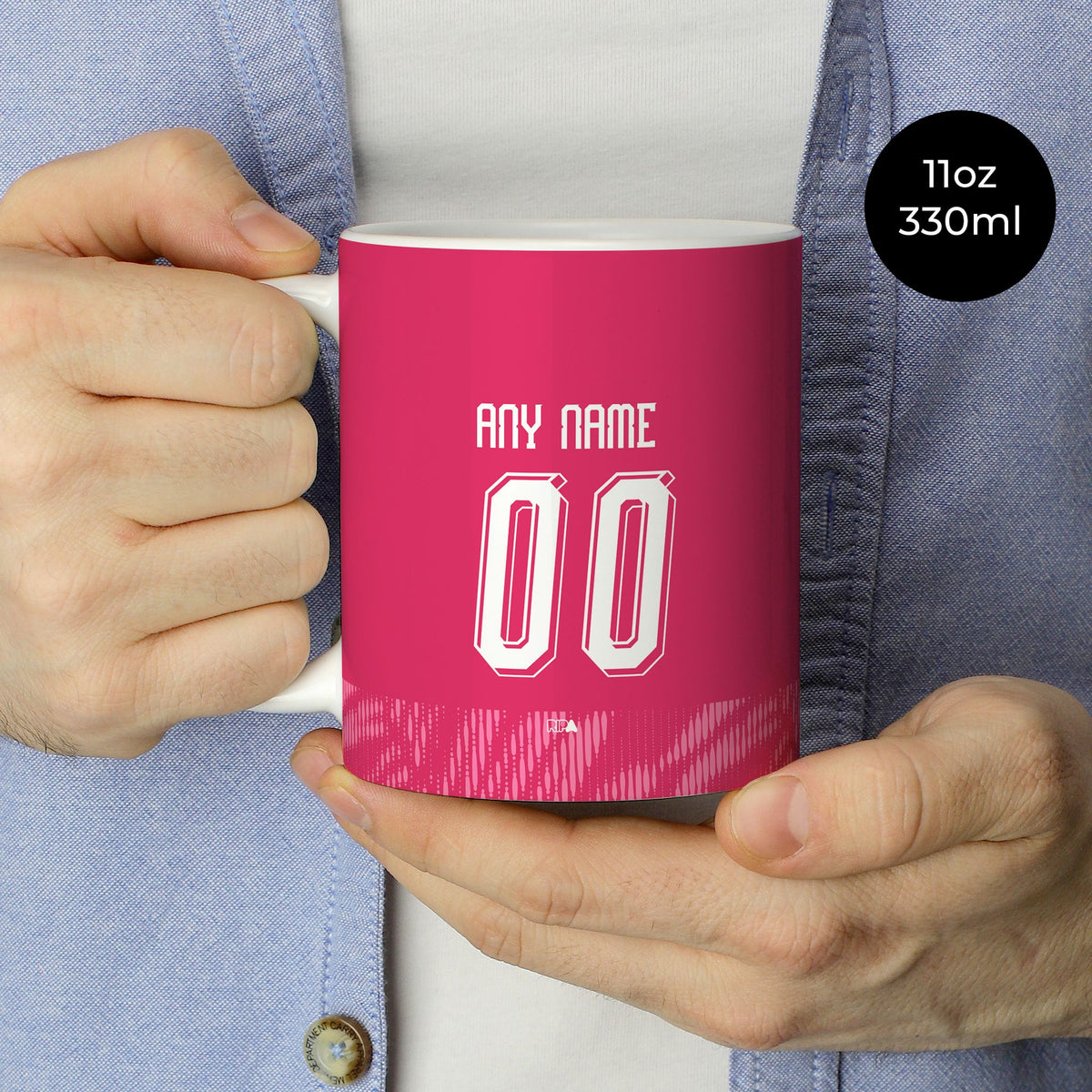 Mug with the New Zealand 2026 Goalkeeper football shirt design by RIPA Football