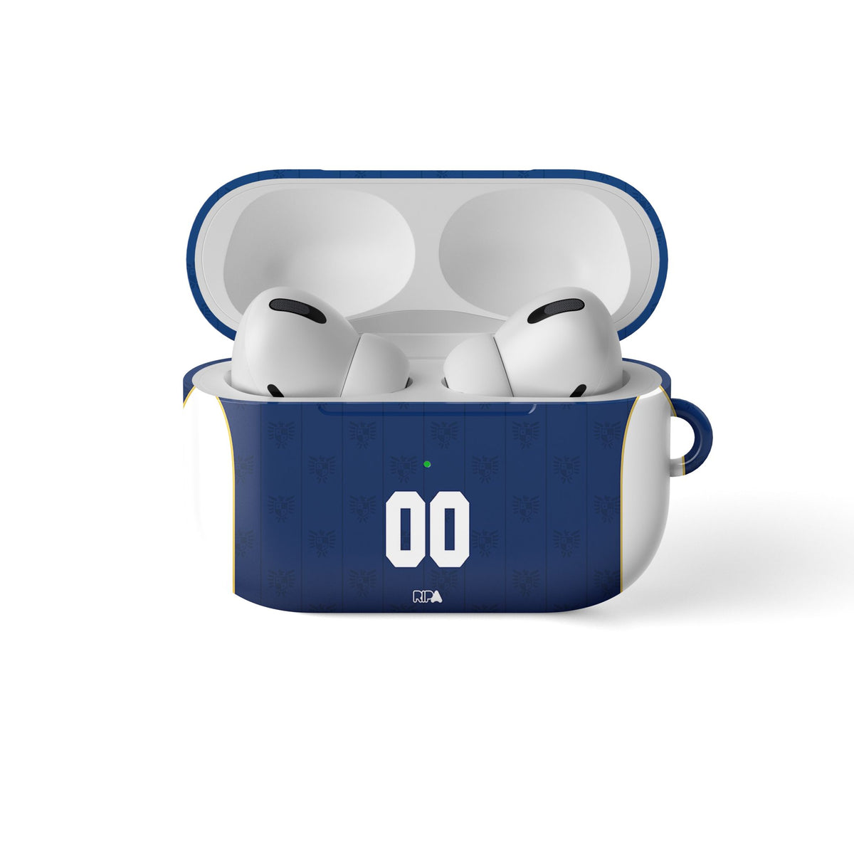 AirPods case with the Panama 2026 Away football shirt design by RIPA Football