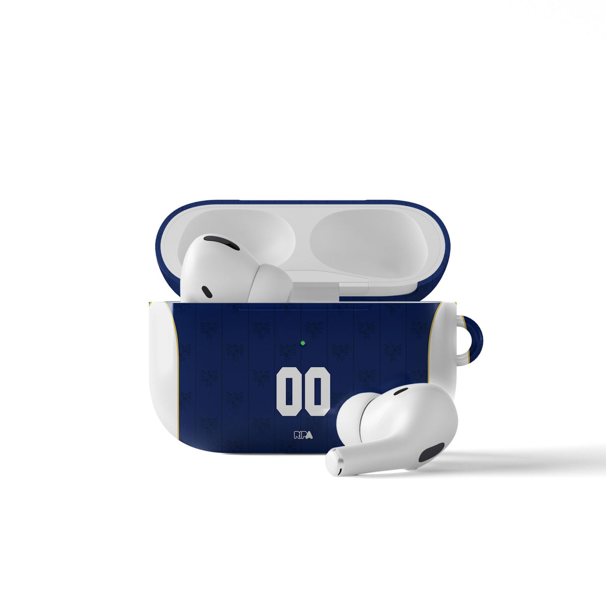 AirPods case with the Panama 2026 Away football shirt design by RIPA Football