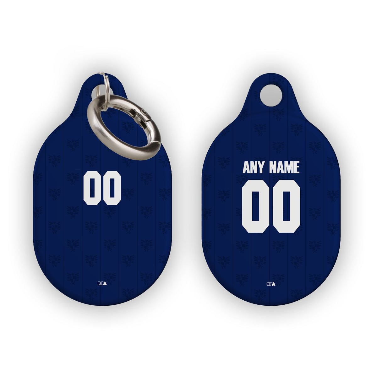 AirTag holder with the Panama 2026 Away football shirt design by RIPA Football