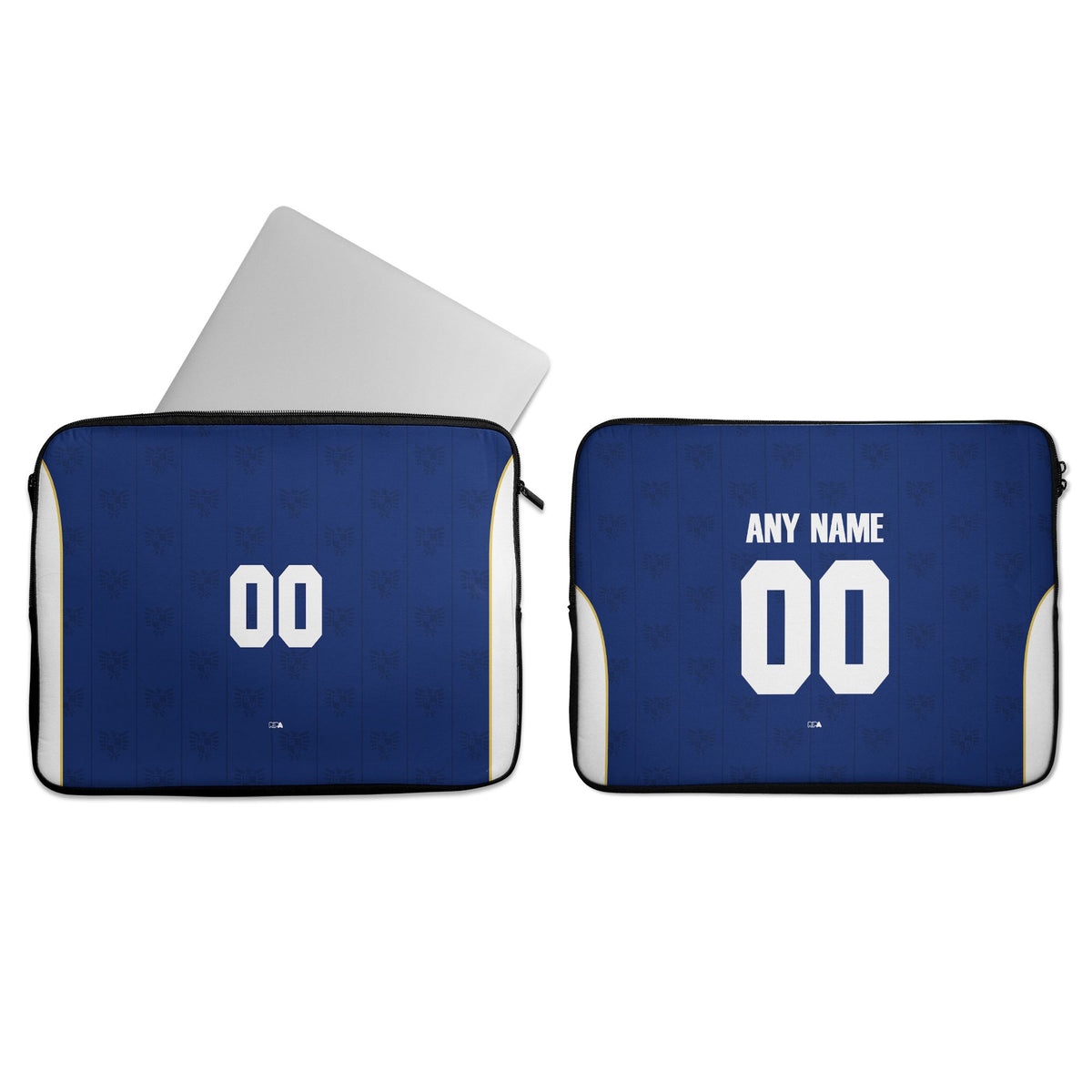 Laptop sleeve with the Panama 2026 Away football shirt design by RIPA Football