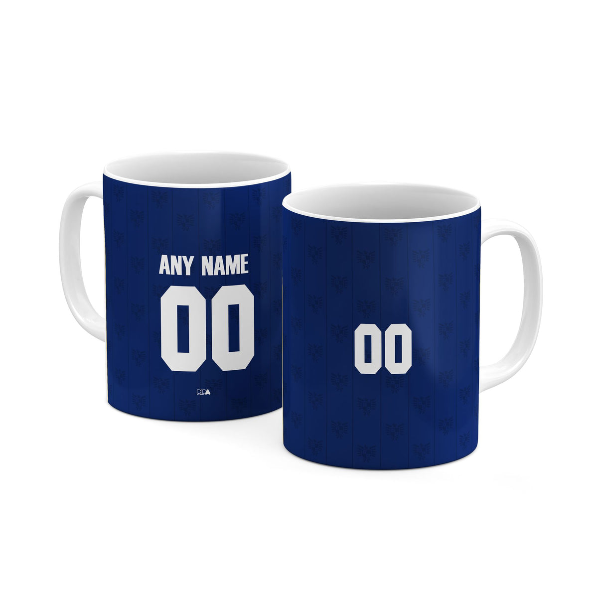 Mug with the Panama 2026 Away football shirt design by RIPA Football