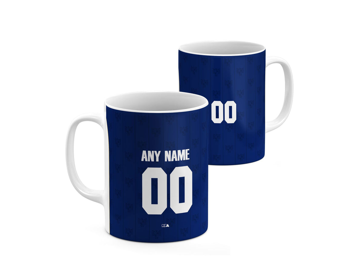 Mug with the Panama 2026 Away football shirt design by RIPA Football