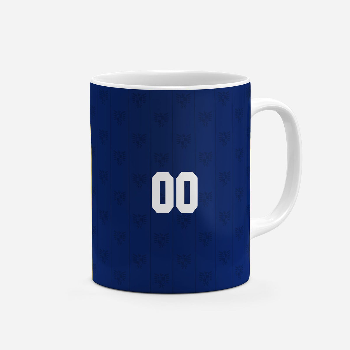 Mug with the Panama 2026 Away football shirt design by RIPA Football