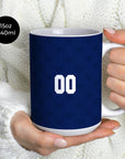Mug with the Panama 2026 Away football shirt design by RIPA Football