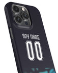Phone case with the Paraguay 2026 Away football shirt design by RIPA Football