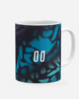 Mug with the Paraguay 2026 Away football shirt design by RIPA Football