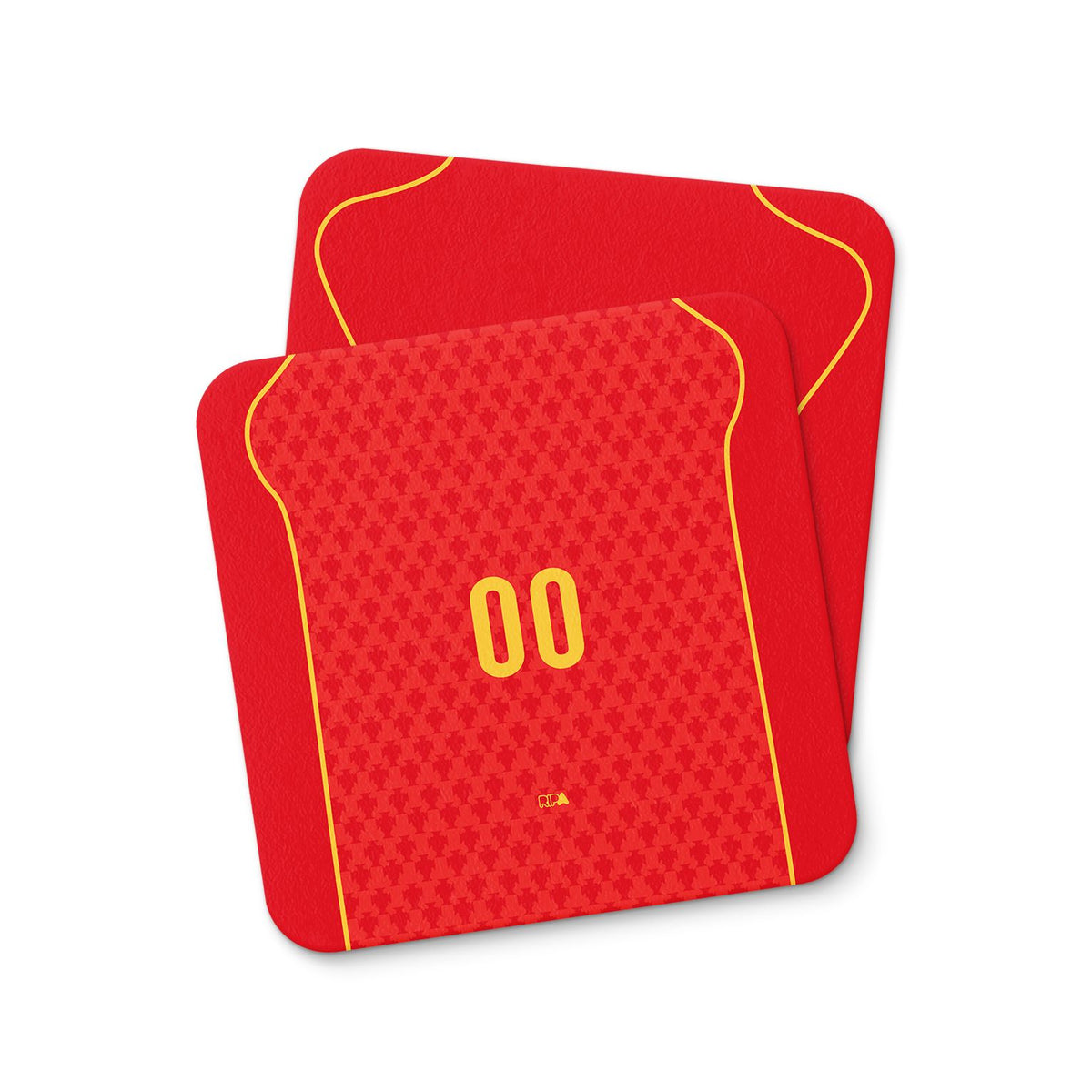 Coaster with the Portugal 2004 Home football shirt design by RIPA Football