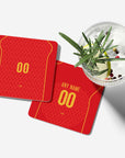 Coaster with the Portugal 2004 Home football shirt design by RIPA Football