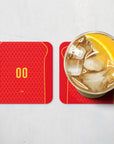 Coaster with the Portugal 2004 Home football shirt design by RIPA Football