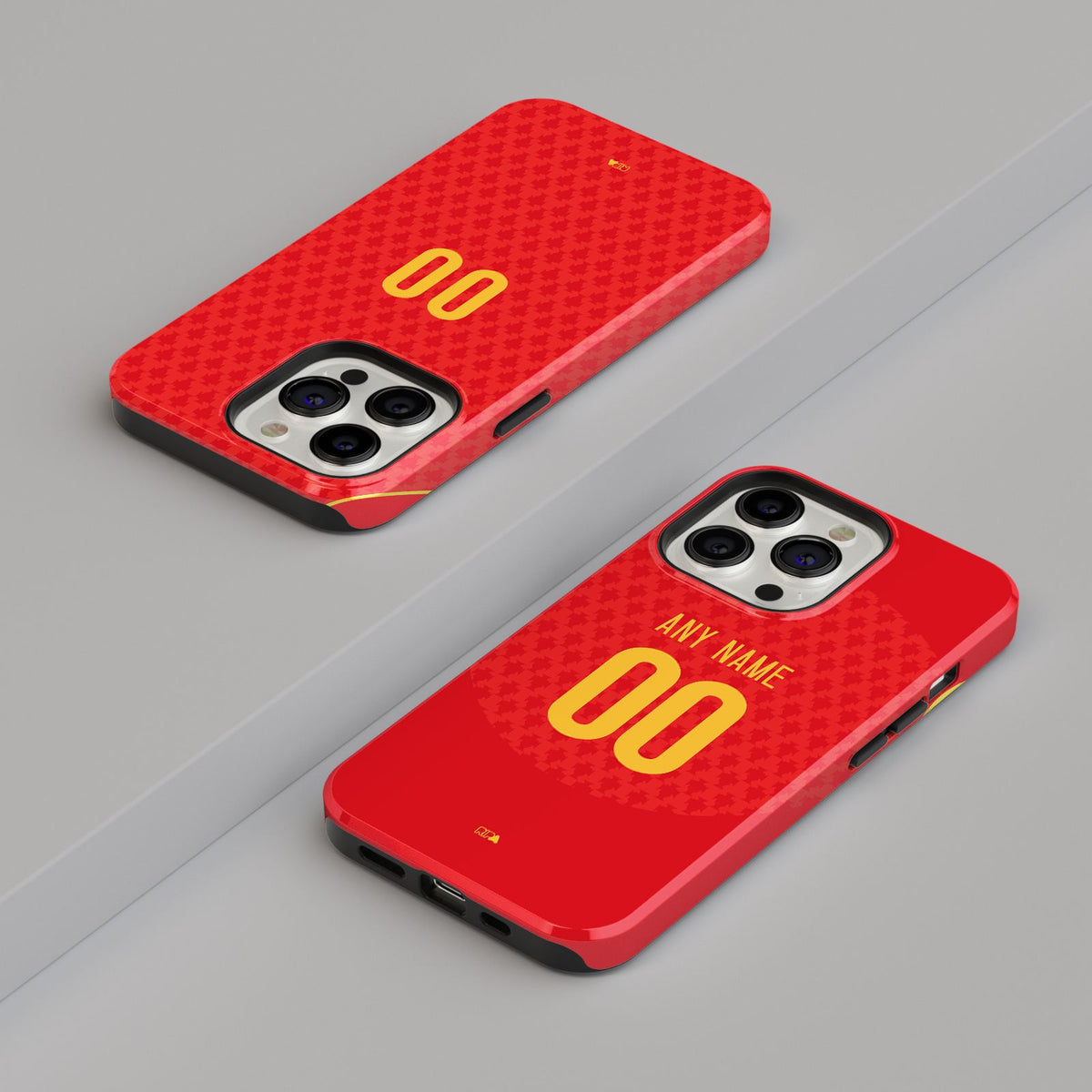 Phone case with the Portugal 2004 Home football shirt design by RIPA Football
