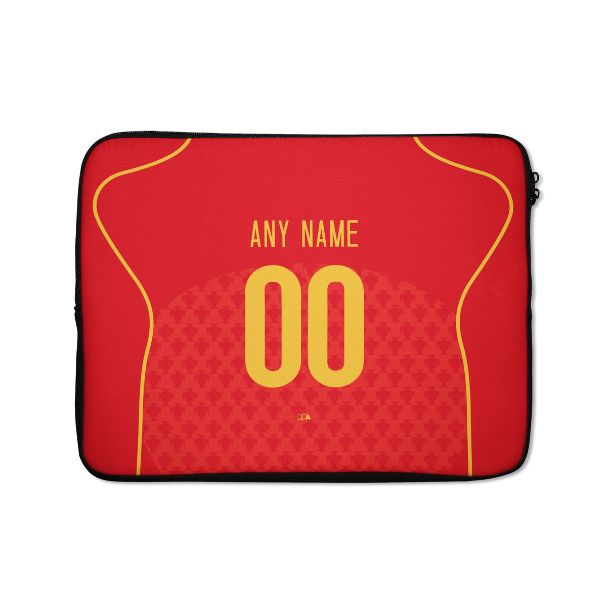 Laptop sleeve with the Portugal 2004 Home football shirt design by RIPA Football