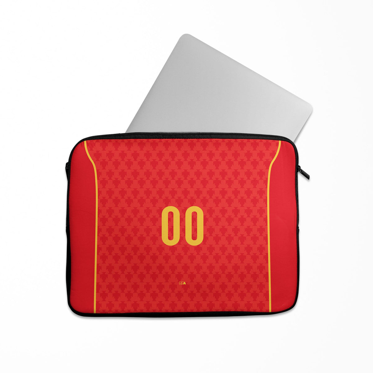 Laptop sleeve with the Portugal 2004 Home football shirt design by RIPA Football
