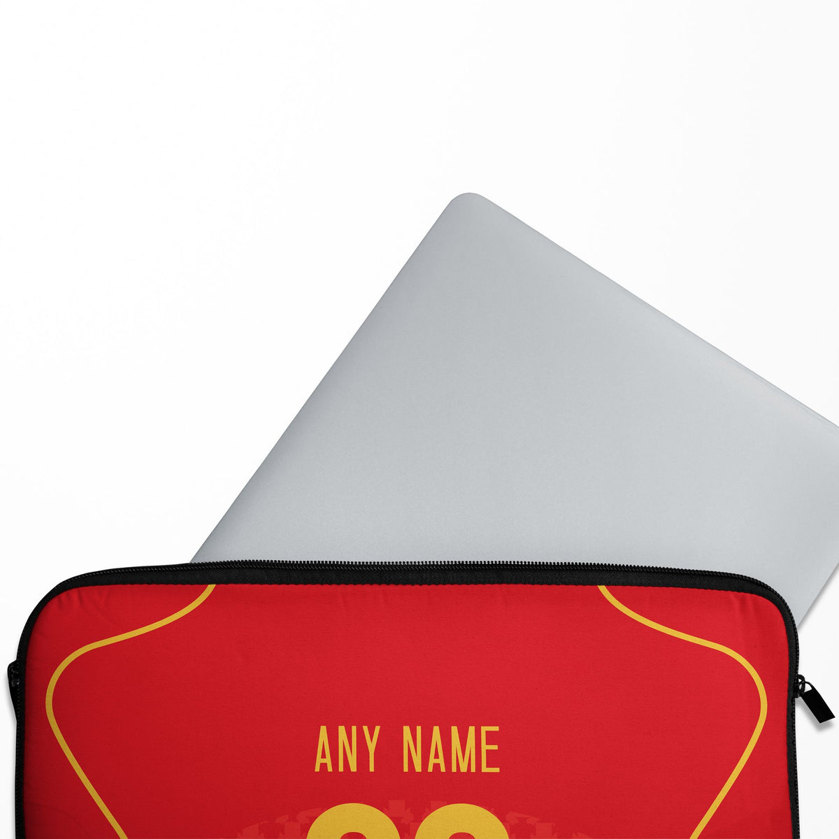 Laptop sleeve with the Portugal 2004 Home football shirt design by RIPA Football