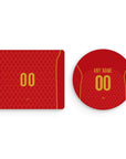 Mouse pad with the Portugal 2004 Home football shirt design by RIPA Football