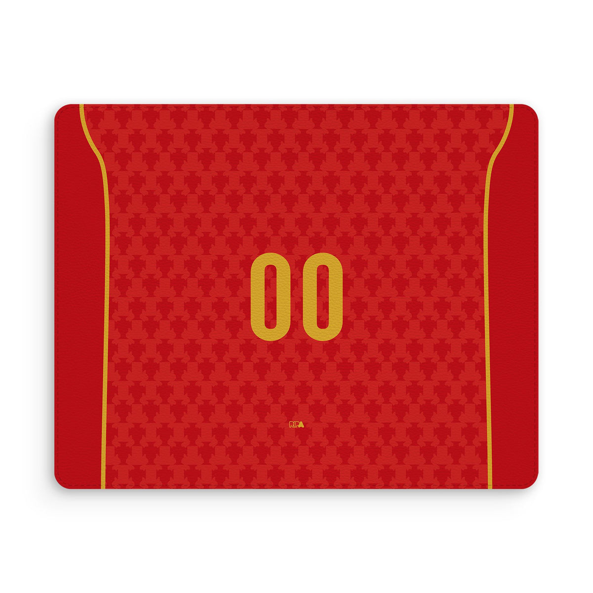 Mouse pad with the Portugal 2004 Home football shirt design by RIPA Football