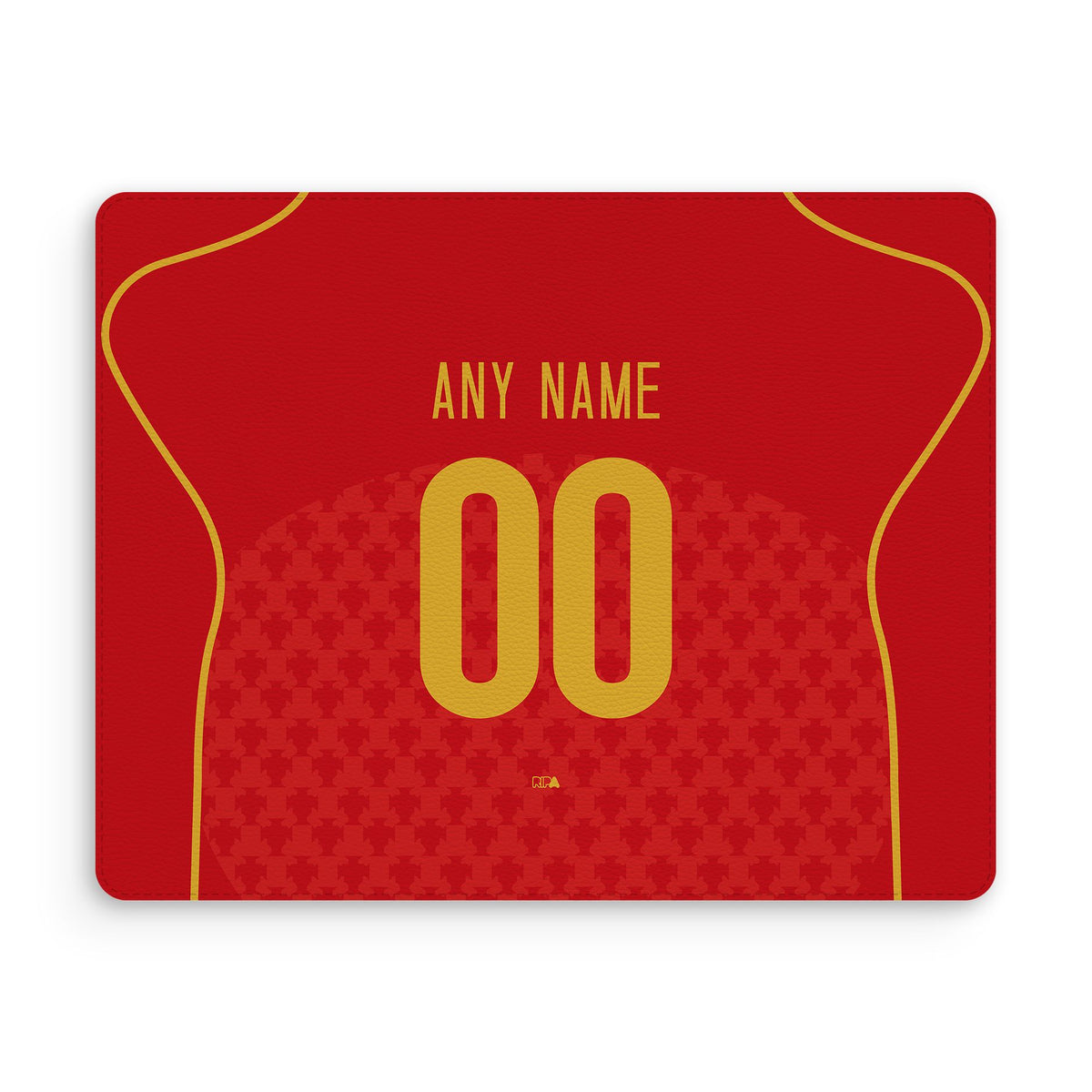 Mouse pad with the Portugal 2004 Home football shirt design by RIPA Football