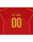 Mouse pad with the Portugal 2004 Home football shirt design by RIPA Football
