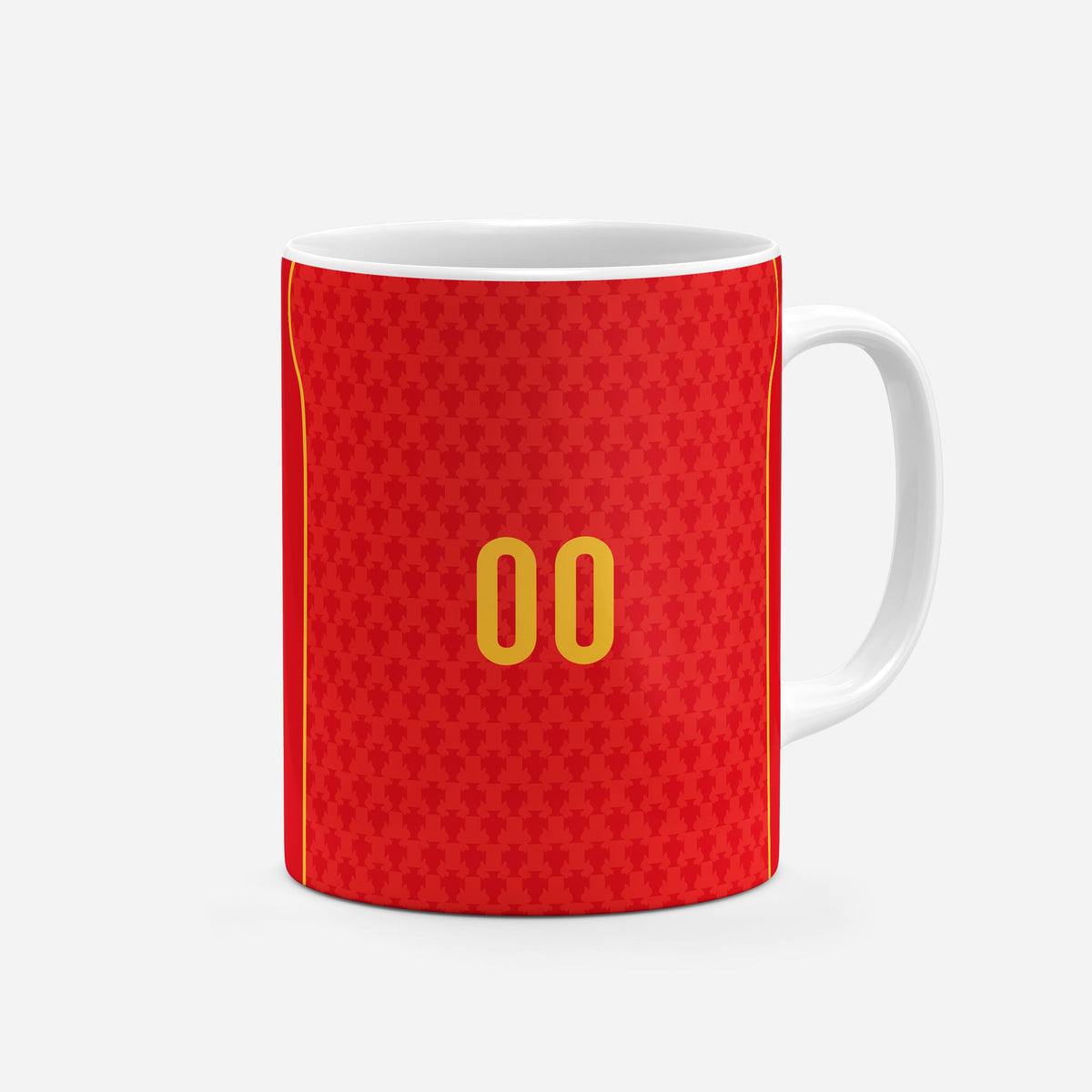 Mug with the Portugal 2004 Home football shirt design by RIPA Football